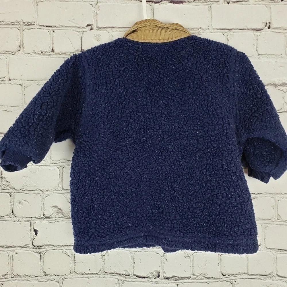 2 Pc Fair Isle Sweater & Sherpa Jacket 12M